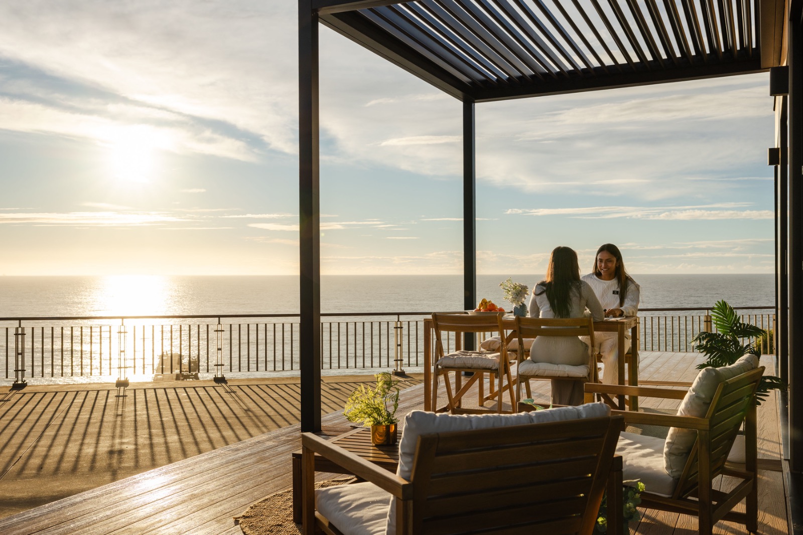 OHOME · Terrace · terrace at sunset