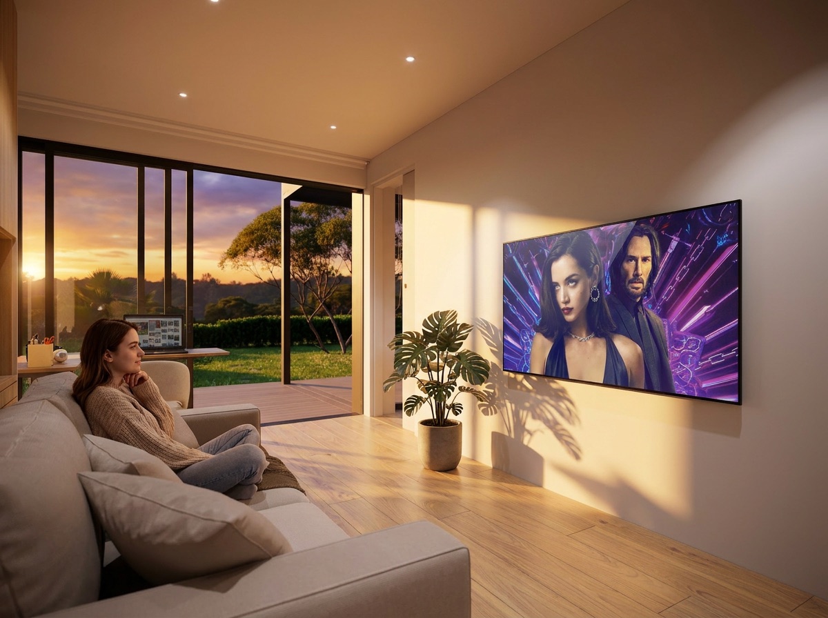 OHOME · Lounge · movie at sunset